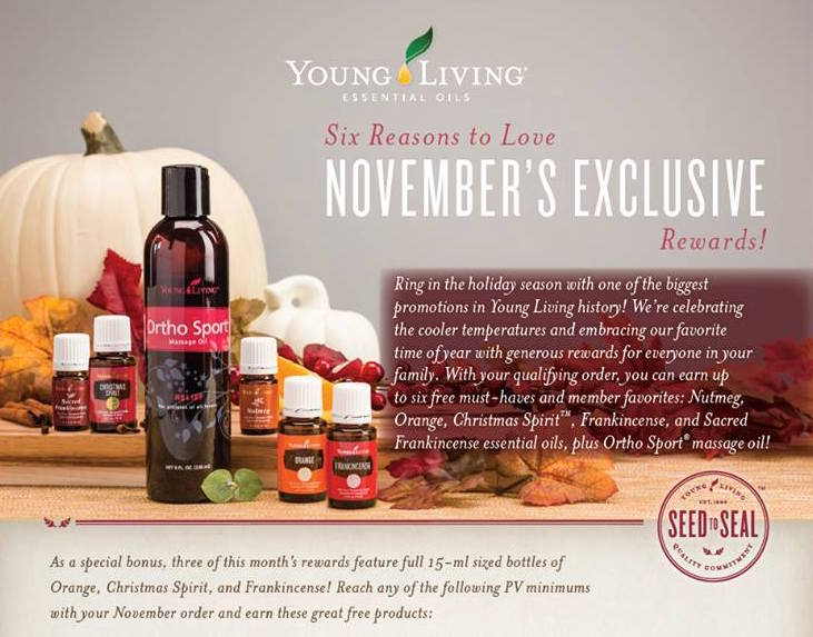 Promotion Young Living November Promotion